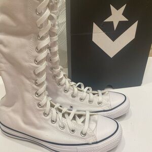 Converse Chuck Taylor All Star XXHi Triple White Knee High Shoes W/9 M/7